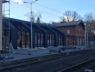Dworzec PKP w Cieszynie w trakcie realizacji projektu