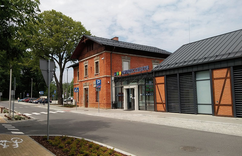 Nowy budynek dworca kolejowego w Cieszynie
