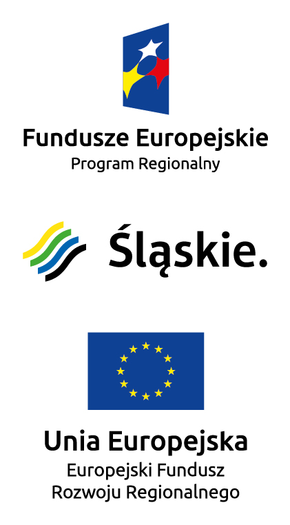 Zestawienie znaków zawierające Znak Unii Europejskiej, herb województwa oraz Znak Funduszy Europejskich