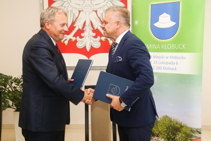 Zawarcie umów o dofinansowanie z gminą Kłobuck